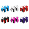 For Sony PS5 Splicing Color Silicone Gamepad Protective Case with Rocker Caps(Black White)