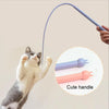 Silicone Cat Teaser Wand - Blue - 77cm