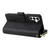 For Samsung Galaxy A35 5G 9-Card Slots Zipper Wallet Bag Leather Phone Case(Black)