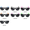New Fashion Crimp Folding Mirror Pops Polarized Sunglasses Casual UV400 Protection Glasses for Men / Women(White)