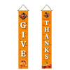 30 x 180cm Thanksgiving Day Couplet Decoration Porch Hanging Flag(Turkey Give Thanks)