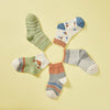 5 Pairs / Pack Spring And Summer Children Socks Combed Cotton Tube Socks XL(Wisdom Triangle)