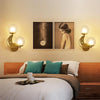 Bedroom Bedside Wall Lamp Indoor Background Wall Lamp 5W Warm Light(6082 Black Left)