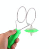 Colorful LED Light Flashing Spinning Top with Handle, Random Color Delivery