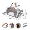 LDLC QS-012 Pet Carrier Bag, Breathable, Foldable, Grey, For Small Pets