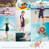 DIVE & SAIL WS-18813 2.5mm Children Warm Diving Suit One-piece Short-sleeved Sunscreen Snorkeling Suit Drifting Cold-proof Swimming Suit, Size: M(Black Powder Sleeve)