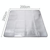 7mm Thickening of Double Aluminum Moisture Pad / Camping Sleeping Pad, Size: 200cm x 200cm(Blue)