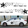 2 PCS/Set D-207 Star Pattern Car Modified Decorative Sticker(Blue)