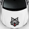 2 PCS/Set D-218 Wolf Totem Pattern Car Modified Decorative Sticker(Black)