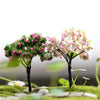 5pcs Micro Landscape Ornaments Simulated Christmas Trees Succulent Accessories Materials, Style: Small Willow Tree