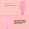 Hand-Held Silicone Cleansing Brush And Mask Brush Pink Double-head Fish Tail