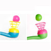 50 PCS Children Toy Suspension Blow Ball Nostalgic Toy Blowing Music Magic Hanging Ball, Random Color Delivery