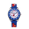JNEW 6811-20076 Children Waterproof Cartoon 3D Fire Truck Car Silicone Strap Quartz Watch(Blue)