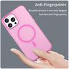 For iPhone 13 Pro Max MagSafe Frosted Translucent TPU + PC Full Coverage Phone Case(Pink)