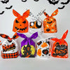 50pcs /Pack Halloween Packaging Bags Candy Snacks Treat Bags, Size: 13.5x22cm(Happy Square)