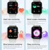 1.83 inch Touch Screen AI Voice Heart Rate / Blood Oxygen / Blood Pressure / Sleep Monitoring Bluetooth Smartwatch(Black)