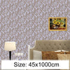 Creative PVC Autohesion Brick Decoration Wallpaper Stickers Bedroom Living Room Wall Waterproof Wallpaper Roll, Size: 45 x 1000cm(Gold)