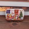 4 PCS Christmas Wooden DIY Gift Children Handmade Santa Claus Puzzle Toy(Fireplace)