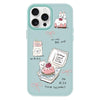 For iPhone 13 Pro Skin Feeling Jelly TPU Hybrid PC Phone Case(Cake Dog Light Green)