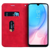 For Xiaomi Mi CC9e Frosted Business Magnetic Horizontal Flip PU Leather Case with Holder & Card Slot & Lanyard(Red)