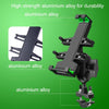 A02 Motorcycle Mobile Phone Navigation Bracket Car Riding Anti-shock Aluminum Alloy Rack(M8 Ball Header Installation Model)