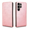 For Samsung Galaxy S24 Ultra 5G Magnetic Vertical Flip Leather Phone Case(Rose Gold)
