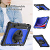 For Samsung Galaxy Tab S9 / S9 FE Silicone + PC Tablet Case(Black+Dark Blue)
