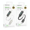Borofone BU53 Meteor 1.2m 2.4A USB to 8 Pin Charging Data Cable(Black)