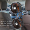 F6207 Car Rear Seat Zip Lock USB Double Head Fan, Model: USB