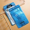 100 PCS  Ziplock Bags Plastic Bags Mobile Phone Case Packaging Bags(12 x 21cm Blue)