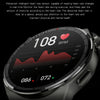 KT62 1.36 inch TFT Round Screen Smart Watch Supports Bluetooth Call/Blood Oxygen Monitoring, Strap:Silicone Strap(Silver)