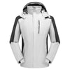 Women Winter Fleece Windproof Warm Jacket Outdoor Waterproof Breathable Mountaineering Clothing, Size: XXL(White)