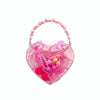 Children Heart-shaped Jewelry Gift Box Set Kids Hairpin Hair Tie Becklace Ring, Style: Blue Flower Rabbit