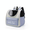 Breathable Cat Backpack Carrier, Blue - Foldable & Portable (Model 2)