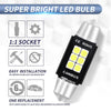 2 PCS 42mm DC12V-24V 3W 6000K 660LM 6LEDs SMD-3030 Car Reading Lamp / License Plate Light