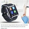 U80 Bluetooth Health Smart Watch 1.5 inch LCD Screen for Android Mobile Phone, Support Phone Call / Music / Pedometer / Sleep Monitor / Anti-lost(Black)