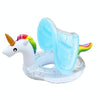 Inflatable Children Swimming Ring with Sunshade Floating Seat( Unicorn)