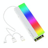 COOLMOON CM-M2A M.2 2280 Solid State Drive Cooler 5V ARGB Hard Drive Heatsink(White)