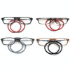 Portable Magnetic Hanging Neck Retractable Reading Glasses +150(Brown Frame Black Legs)