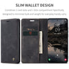 For Samsung Galaxy S25 5G CaseMe 013 Multifunctional Horizontal Flip Leather Phone Case(Black)