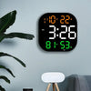 13-Inch LED Acrylic Electronic Clock Large-Screen Square Wall Clock With Timing Temperature Humidity(6632 White Light)