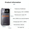 Rolton T1 Portable Radio Receiver Old People Singing Opera Player Mini Stereo Walkman(White)