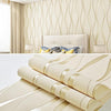 Simple 3D Water Ripple Non-woven Wallpaper Home Decoration Wall Sticker(Beige)