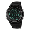 SANDA  411 Multifunctional Wports Watch Male Youth Fashion Model Male Waterproof Student Electronic Watch(Black)
