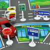 56pcs /Set Kids Traffic Signs Model Toy Mini Traffic Lights Road Signs(English A+B)