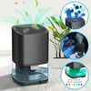 1L 36W Air Dehumidifier for Home Damp Drying Clothes with 7 colors Light US Plug(Black)