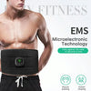 Intelligent EMS Fitness Belt Lazy Fat Dumping Belt Indoor Massage Training Abdominal Fitness Machine(Black)