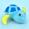 Cartoon Turtle Shape Clockwork Toy Babies Bathing Play Water Toy Children Educational Toy(Light Blue)