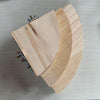 Natural Wood Parrot Perch Platform | Small Pet Stand 13x13cm
