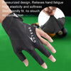 GUTENG Three Finger Thin Breathable Wear-Resistant Non-Slip Snooker Billiard Gloves, Style: Right Thumb Half Finger (Printed Black)